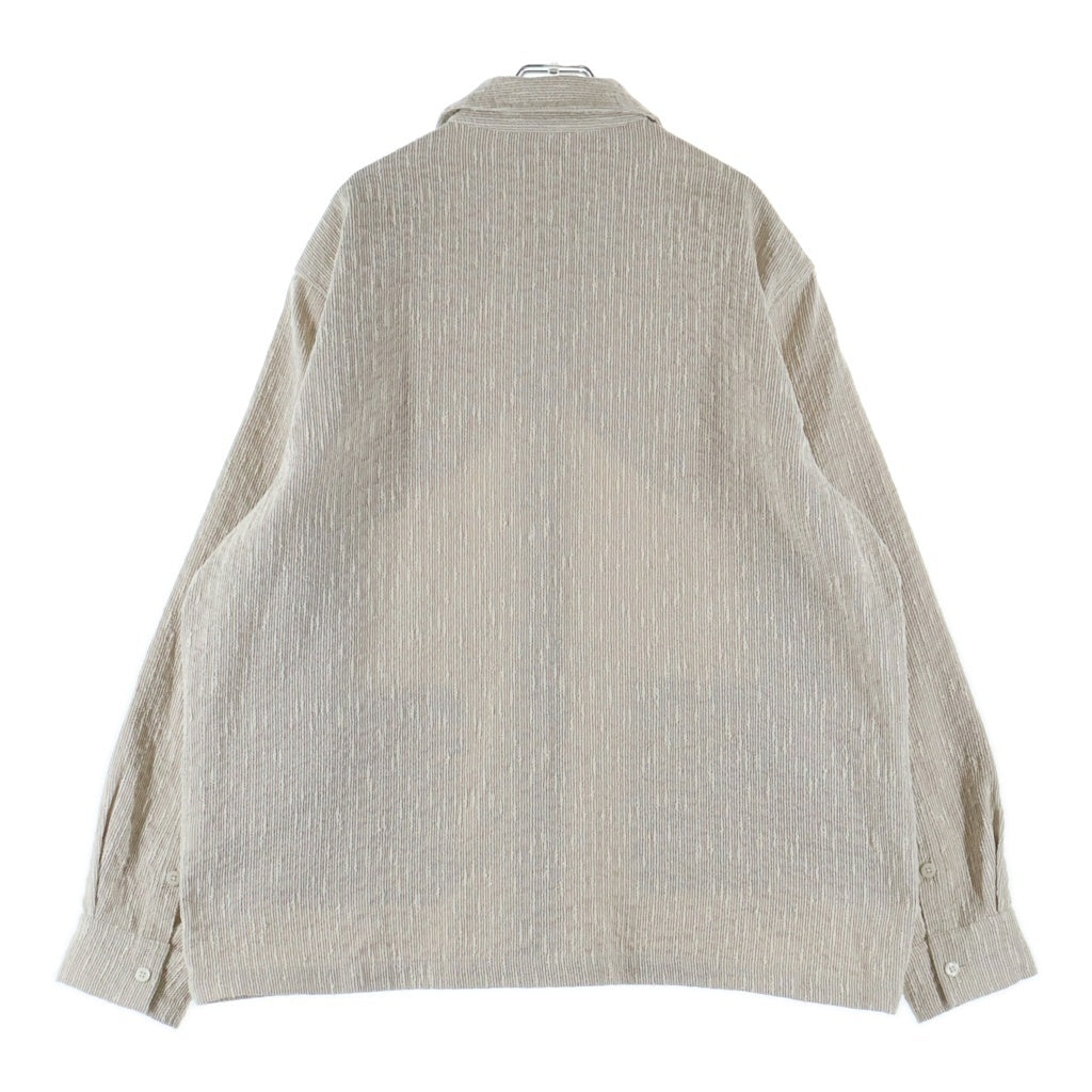 KITH(キス) ポリエステル コットン 長袖シャツジャケット アイボリー 24-050-060-0008-1-0
