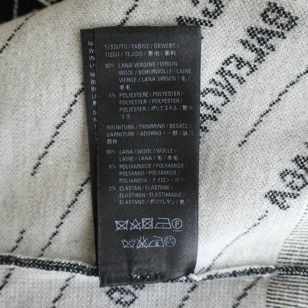 BALENCIAGA(バレンシアガ) マルチロゴ ストライプ ジャガード クルー