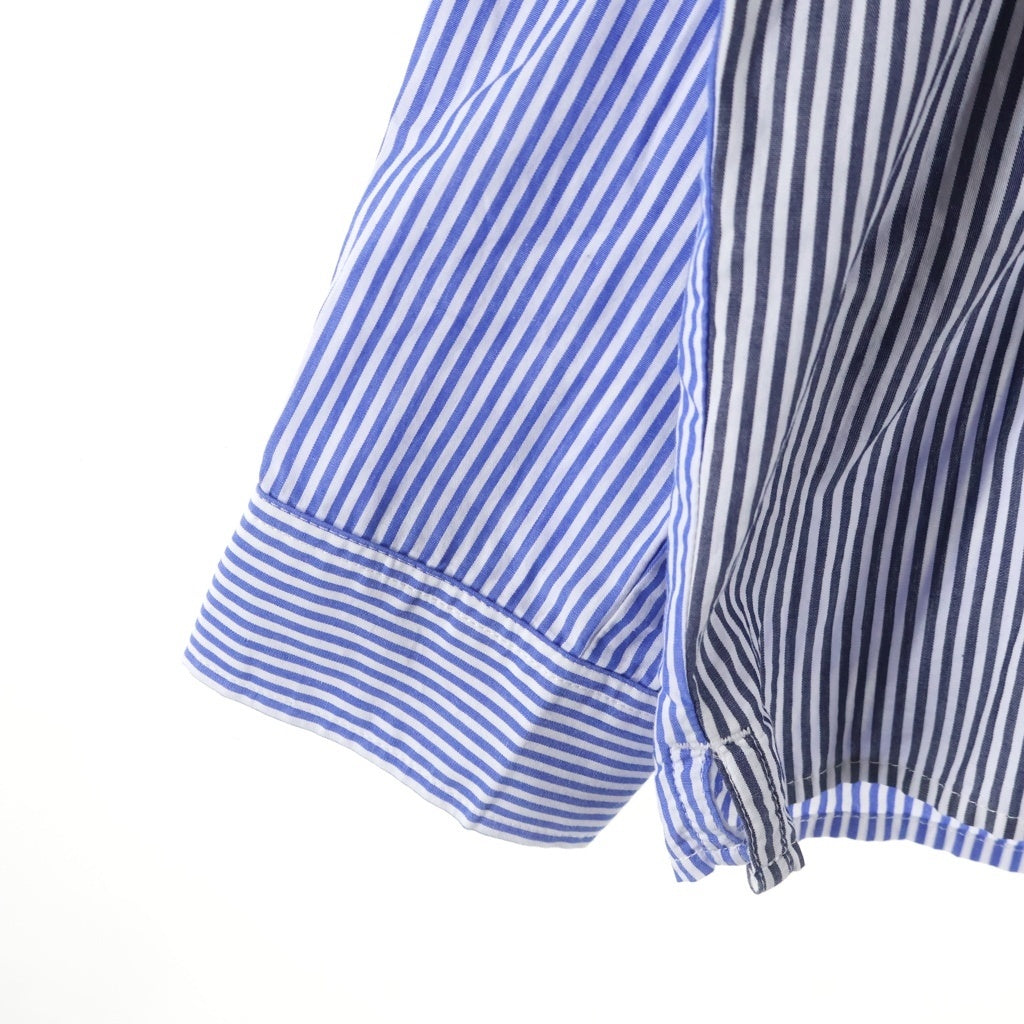 KITH(キス) コットン ストライプ 長袖シャツ ブルー23-050-060-0008-1