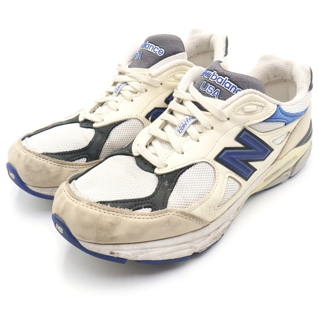 New Balance(ニューバランス) M990WB3 ローカットスニーカー US10.5/28.5cm ホワイト/ネイビー