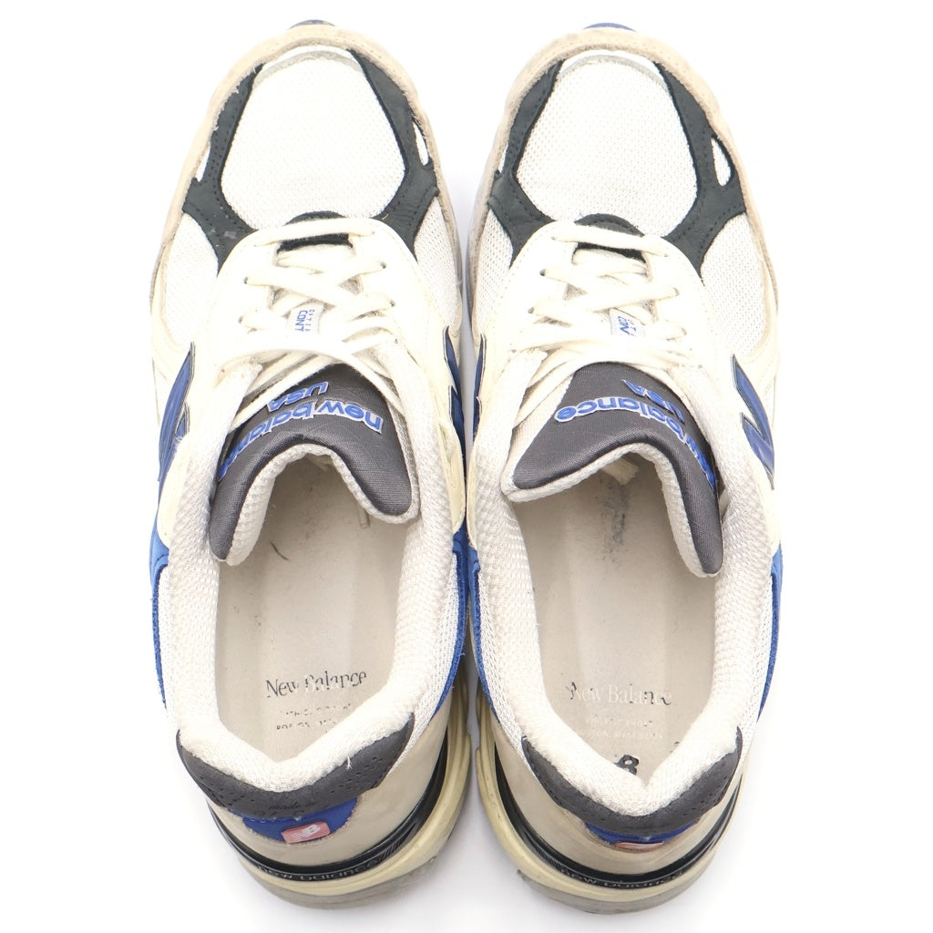 New Balance(ニューバランス) M990WB3 ローカットスニーカー US10.5/28.5cm ホワイト/ネイビー