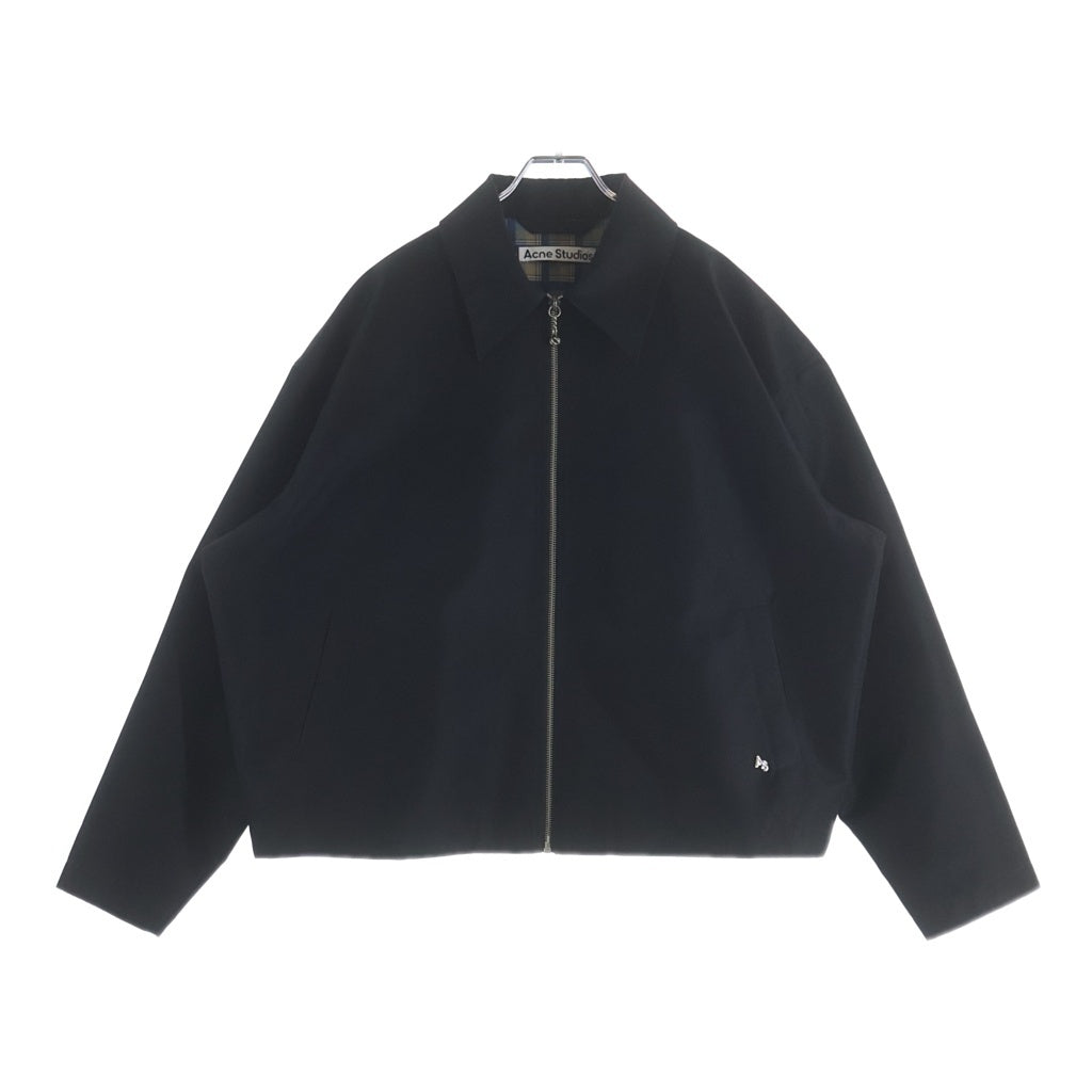 Acne Studios(アクネ ストゥディオズ) Casual Twill Jacket カジュアルツウィルジャケット ジップアップジャケット FN-MN-OUTW000660 ブラック