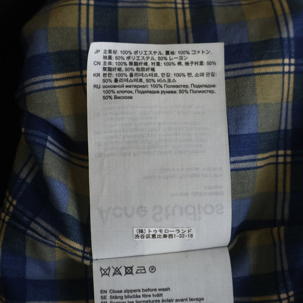 Acne Studios(アクネ ストゥディオズ) Casual Twill Jacket カジュアルツウィルジャケット ジップアップジャケット FN-MN-OUTW000660 ブラック