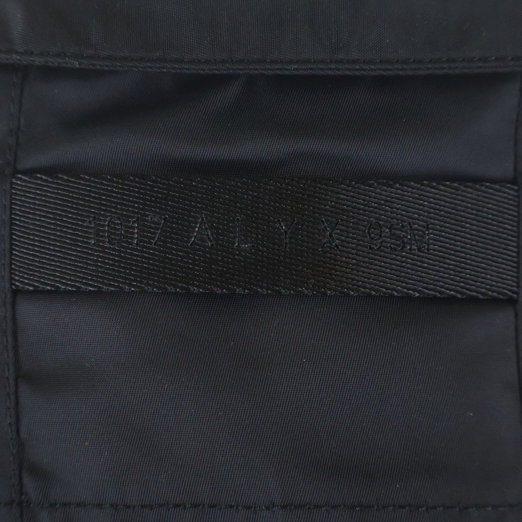 1017 ALYX 9SM(アリクス) ナイロンフロントスナップ半袖シャツ AAMSH0025FA01 ブラック