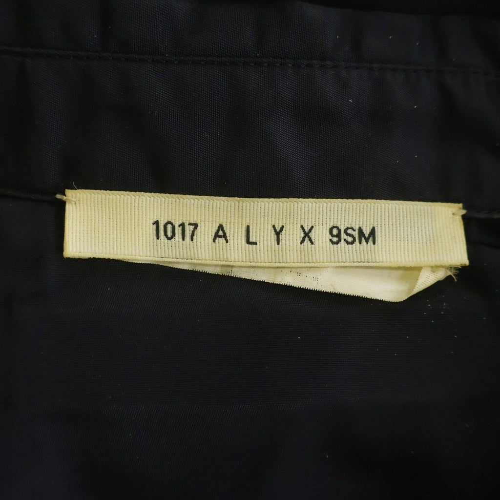 1017 ALYX 9SM(アリクス) ナイロンフロントスナップ半袖シャツ AAMSH0025FA01 ブラック