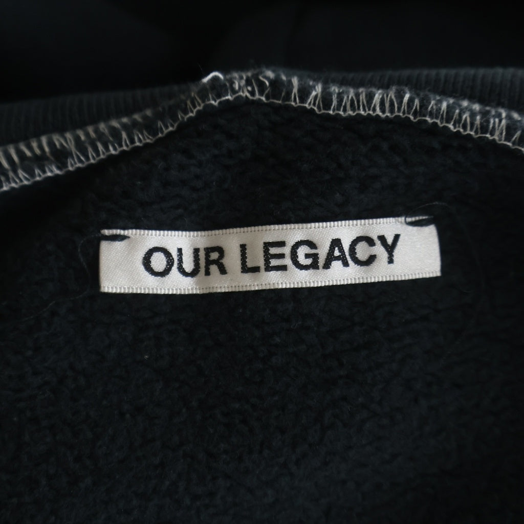 OUR LEGACY(アワーレガシー) WORK SHOP ワークショップ プリントプルオーバーパーカー ブラック