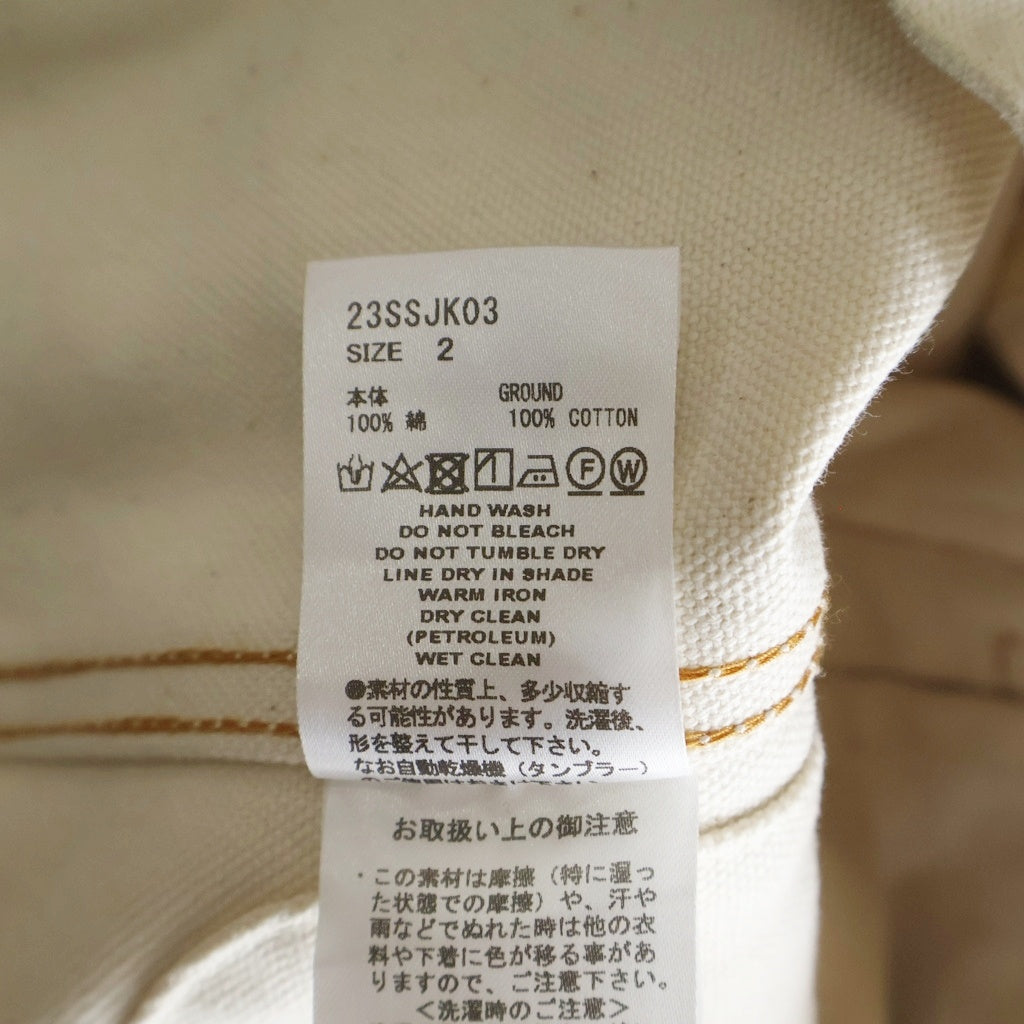 SUGARHILL(シュガーヒル) 23SS フロントスナップデニムジャケット 23SSJK03 ホワイト