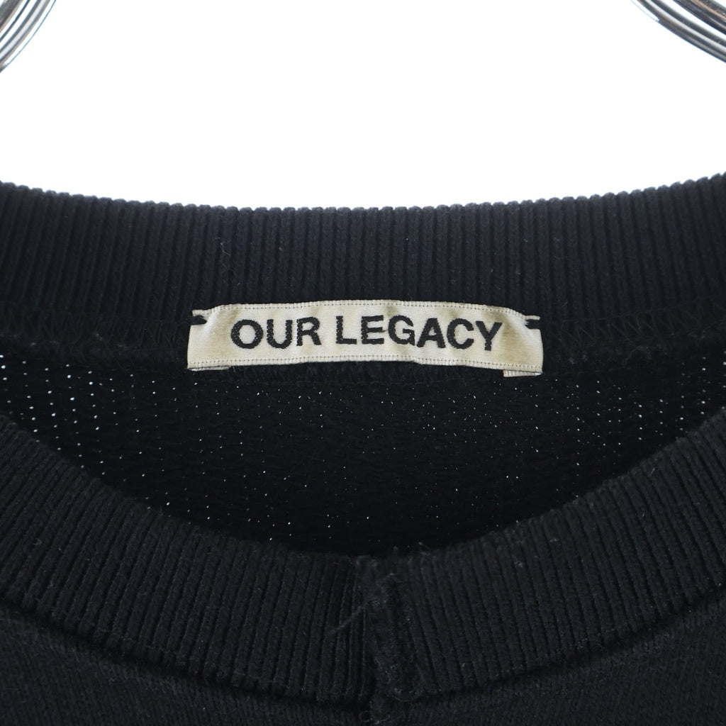 OUR LEGACY(アワーレガシー) 再構築スウェット クルーネックトレーナー M4216BOSB ブラック