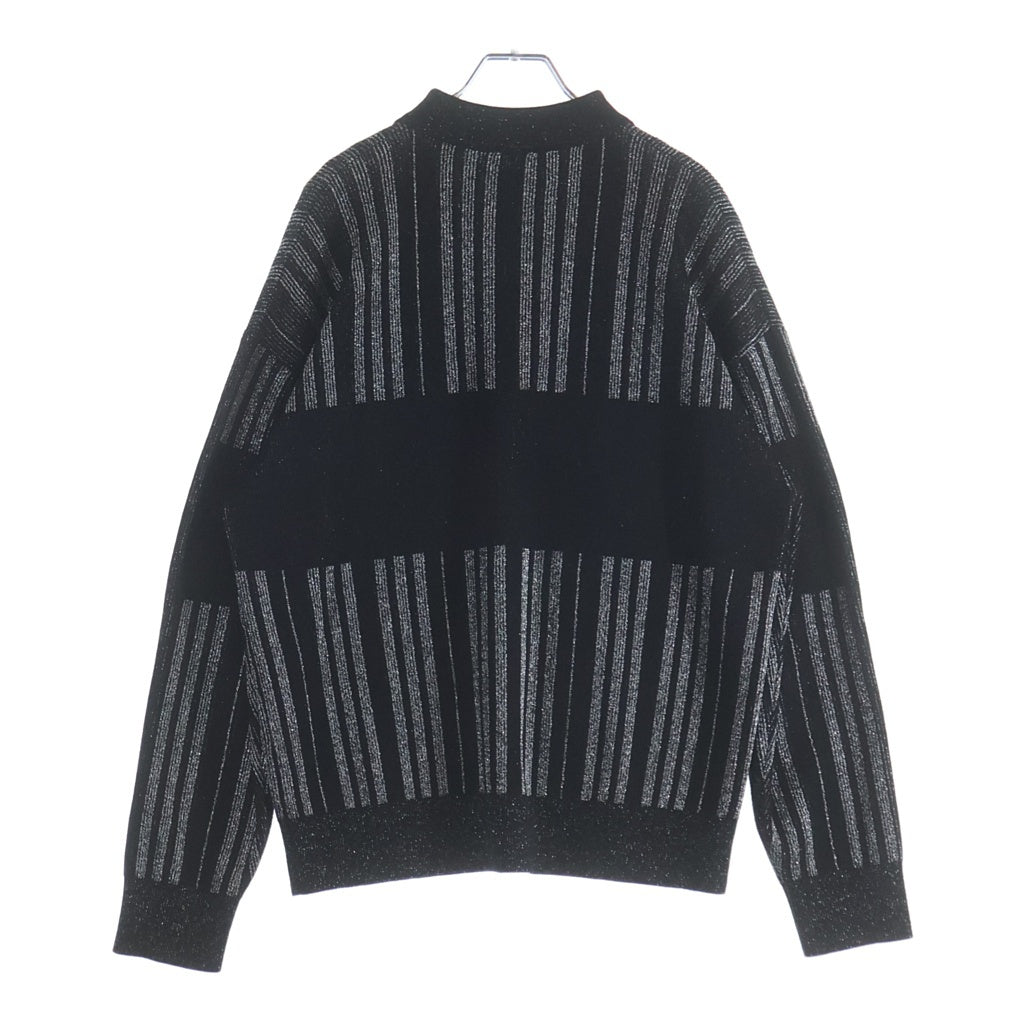 MARTINE ROSE(マーティンローズ) ハーフジップニット フロントロゴ入り