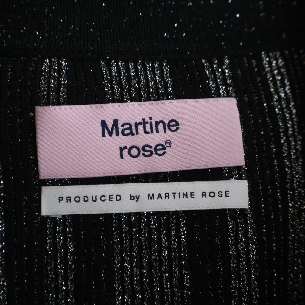MARTINE ROSE(マーティンローズ) ハーフジップニット フロントロゴ入り