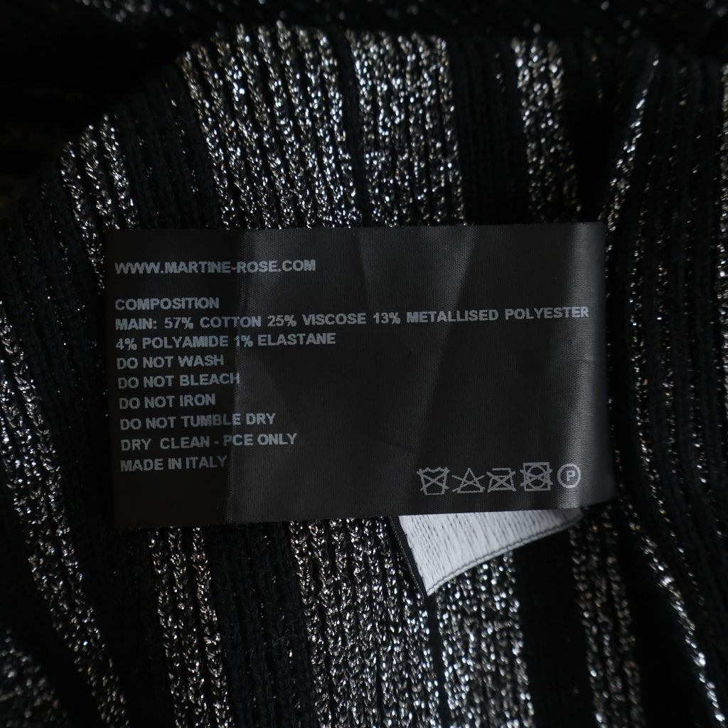 MARTINE ROSE(マーティンローズ) ハーフジップニット フロントロゴ入り