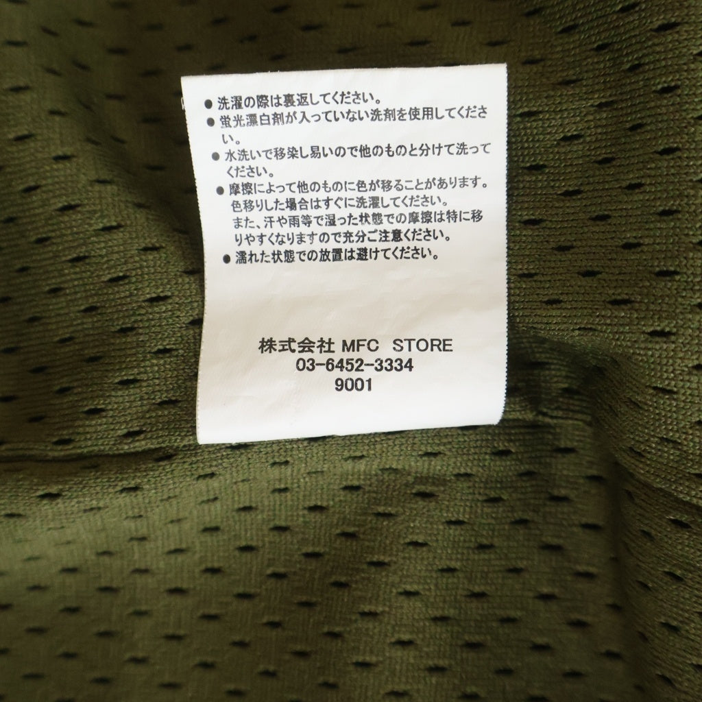 EXAMPLE(エグザンプル) MESHSATIN FOOTBALL S/S メッシュサテン フットボールシャツ カーキ