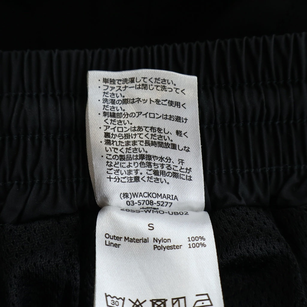 WACKO MARIA(ワコマリア) 26SS ×UMBRO TRACK PANTS ロゴ刺繍 トラックパンツ ブラック 26SS-WMO-UB02