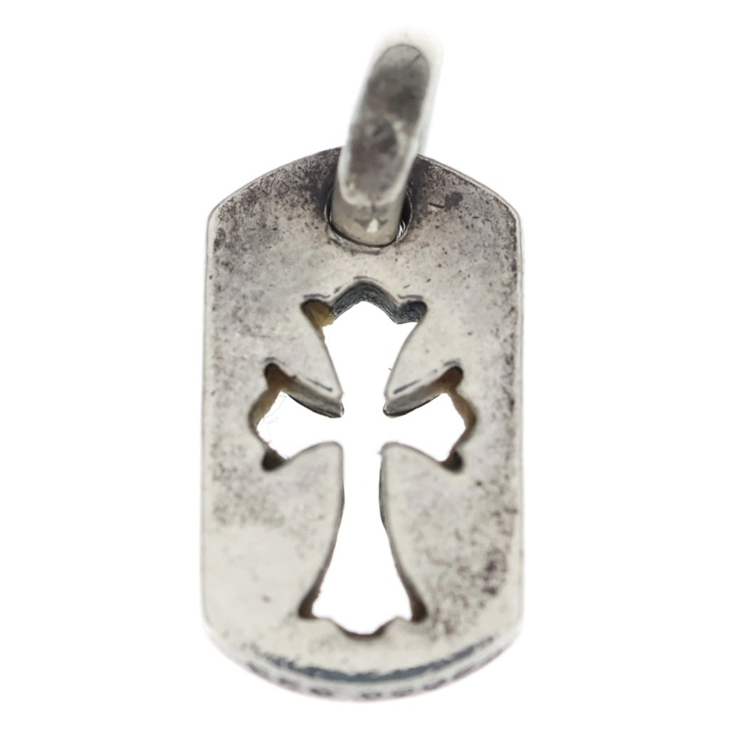 CHROME HEARTS(クロムハーツ) DT TNY CO CRS タイニーカットアウトクロスドッグタグ チャーム ペンダントトップ シルバー BCA252
