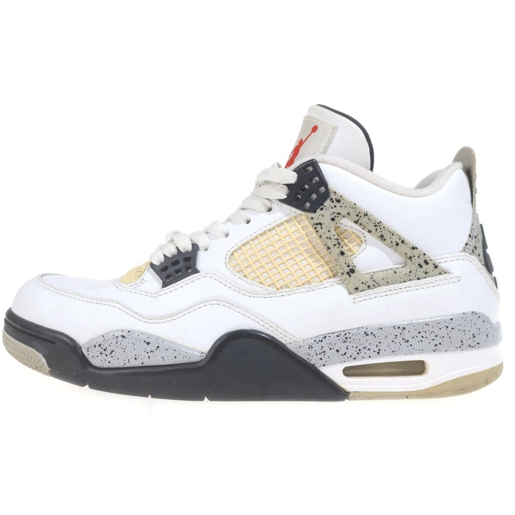 NIKE(ナイキ) 【観賞用 2015年製】 AIR JORDAN 4 RETRO OG WHITE CEMENT 840606-192 エアジョーダン 4 レトロ ホワイトセメント ハイカットスニーカー ホワイト US9.5/27.5cm