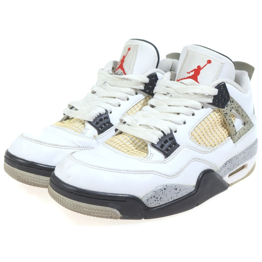 NIKE(ナイキ) 【観賞用 2015年製】 AIR JORDAN 4 RETRO OG WHITE CEMENT 840606-192 エアジョーダン 4 レトロ ホワイトセメント ハイカットスニーカー ホワイト US9.5/27.5cm