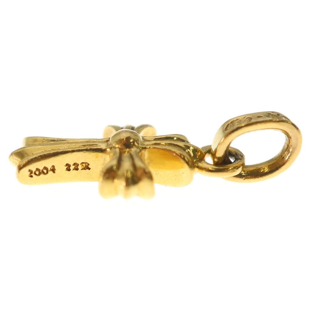 CHROME HEARTS(クロムハーツ) 22K CRS BBYFAT P/DIA ベイビーファットクロス PAVEダイヤ ペンダントトップ ゴールド BCA035
