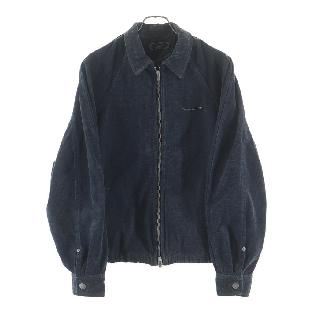KITH(キス) Indigo Velour Efron Blouson Jacket ジップアップジャケット インディゴ 26-011-060-0025-1-0