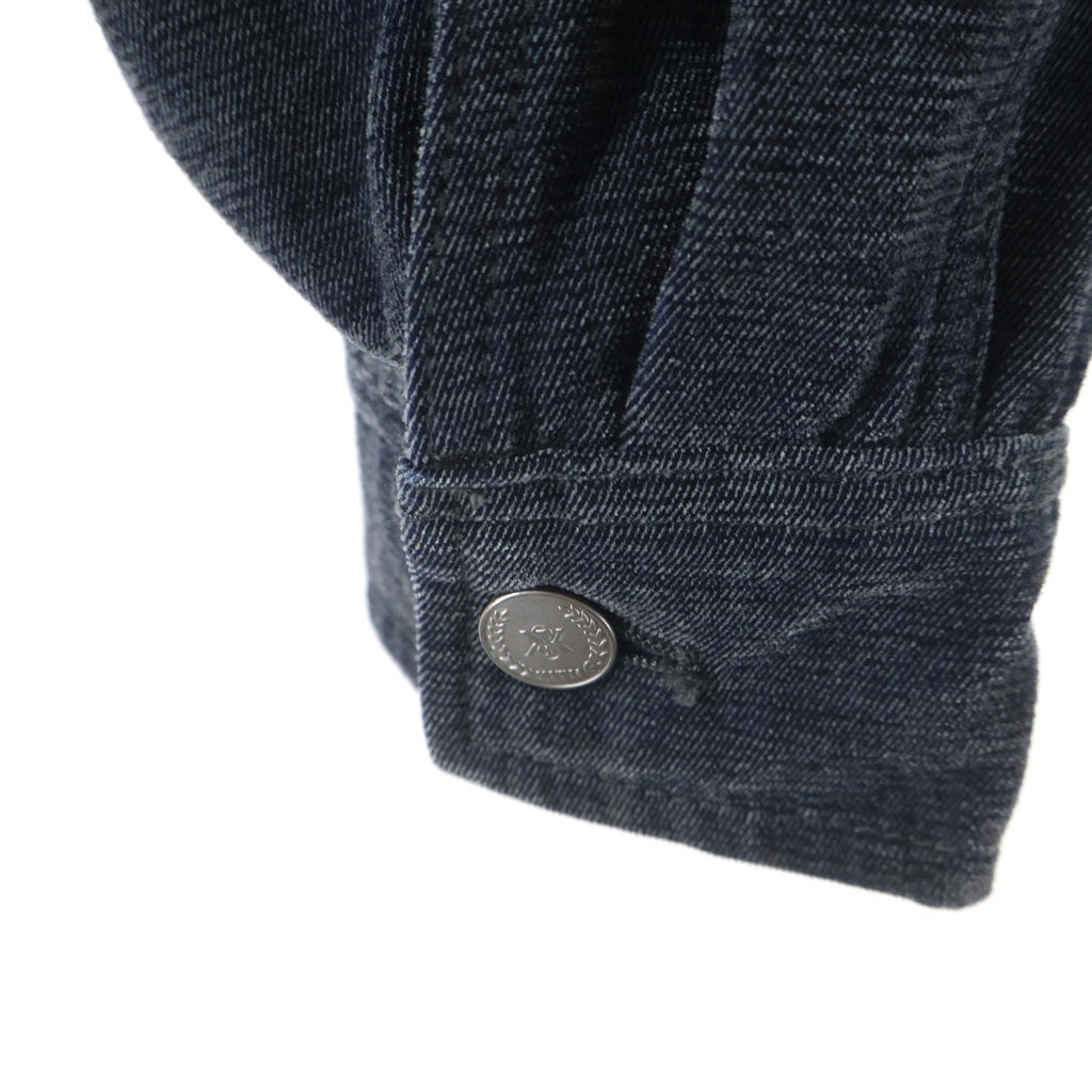 KITH(キス) Indigo Velour Efron Blouson Jacket ジップアップジャケット インディゴ 26-011-060-0025-1-0