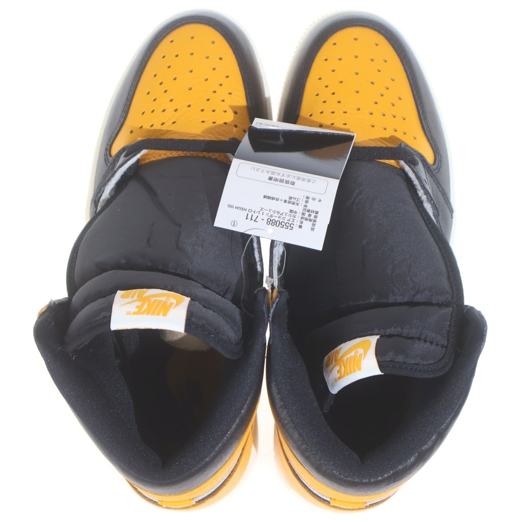 NIKE(ナイキ) AIR JORDAN 1 RETRO HIGH OG TAXI 555088-711 エアジョーダン 1 レトロ タクシー ハイカットスニーカー イエロー/ブラック US8.5/26.5cm