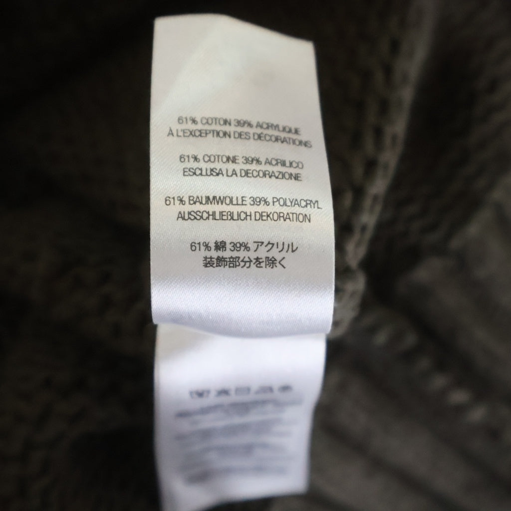 SUPREME(シュプリーム) 25SS Tonal Applique Sweater バックロゴ クルーネック ニット セーター ブラウン