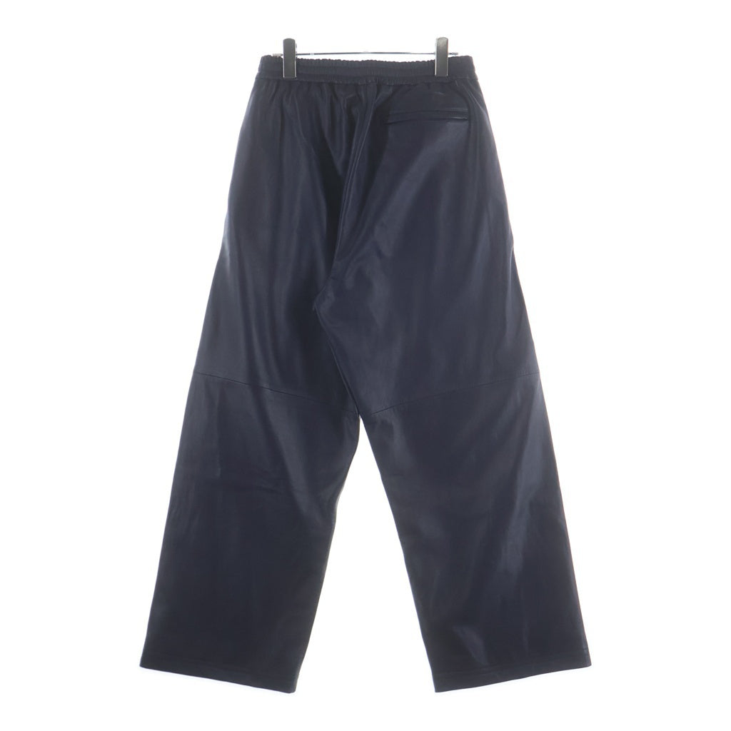 SUPREME(シュプリーム) 25AW ×UMBRO Leather Track Pant ×アンブロ ロゴ刺繍レザートラックロングパンツ ネイビー