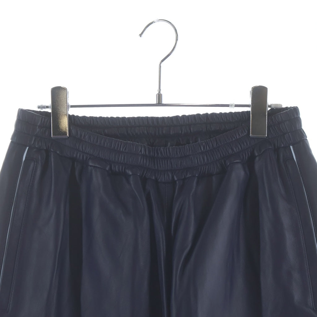 SUPREME(シュプリーム) 25AW ×UMBRO Leather Track Pant ×アンブロ ロゴ刺繍レザートラックロングパンツ ネイビー