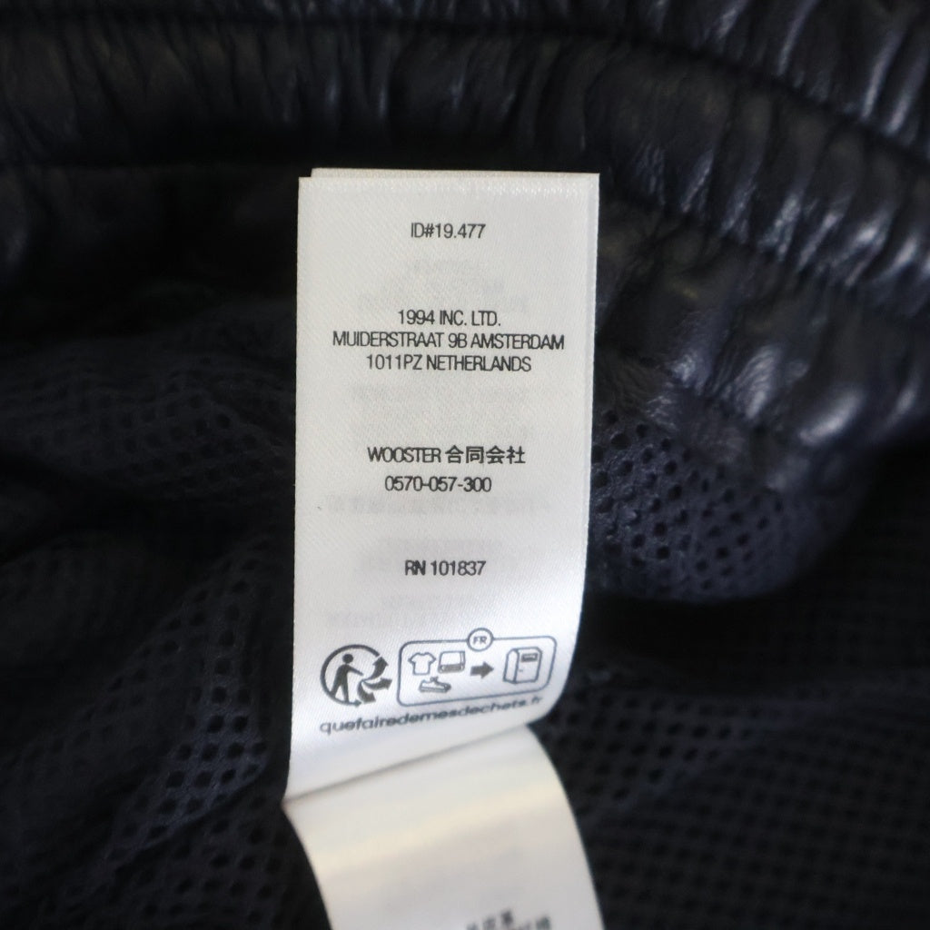 SUPREME(シュプリーム) 25AW ×UMBRO Leather Track Pant ×アンブロ ロゴ刺繍レザートラックロングパンツ ネイビー