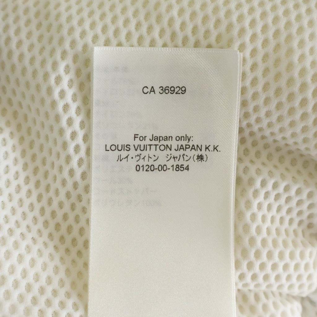LOUIS VUITTON(ルイヴィトン) 26SS バックロゴ ジップアップ ボアベスト ネイビー/アイボリー レディース