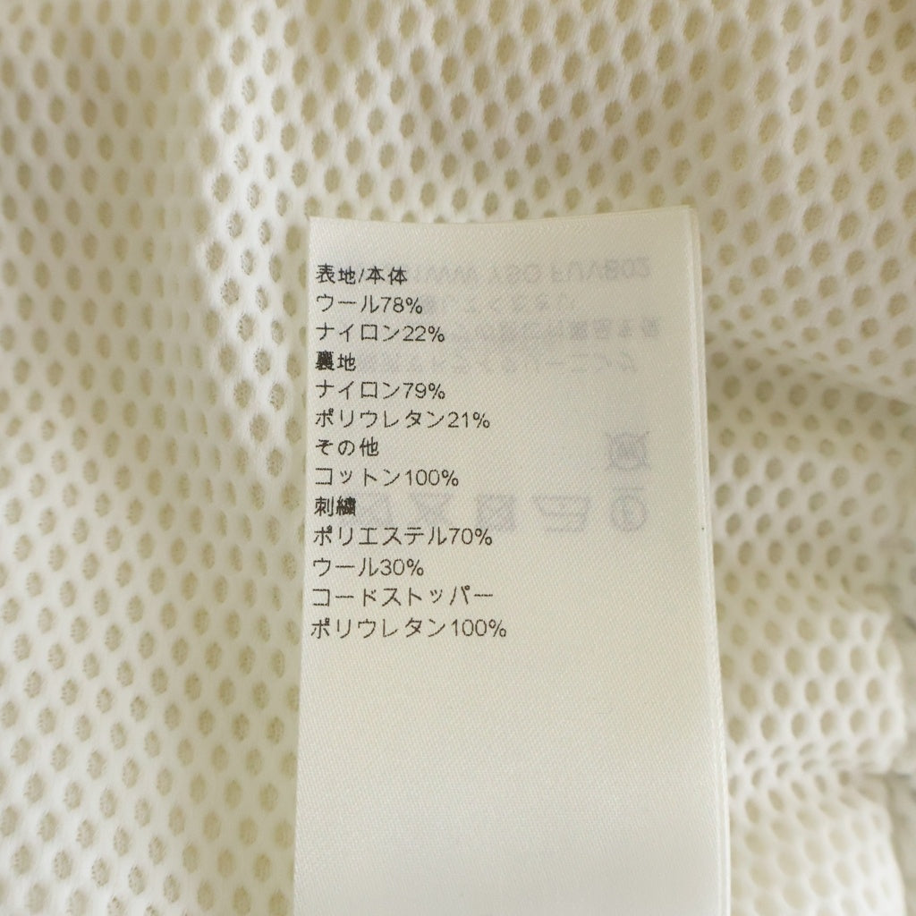 LOUIS VUITTON(ルイヴィトン) 26SS バックロゴ ジップアップ ボアベスト ネイビー/アイボリー レディース