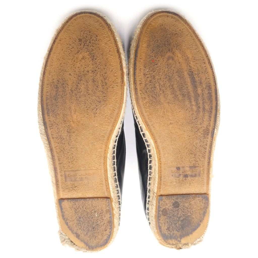 SAINT LAURENT PARIS(サンローランパリ) フロントロゴ刺繍ローカットスニーカー レザーシューズ 471740 B3400 1000 ブラック