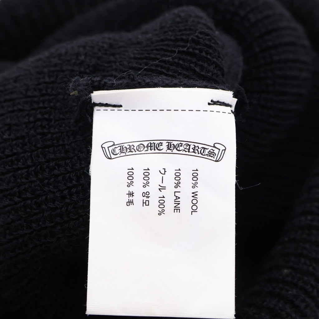 CHROME HEARTS(クロムハーツ) WOOL WATCH CAP CHプラス ホースシューニットキャップ ビーニー帽子 ブラック