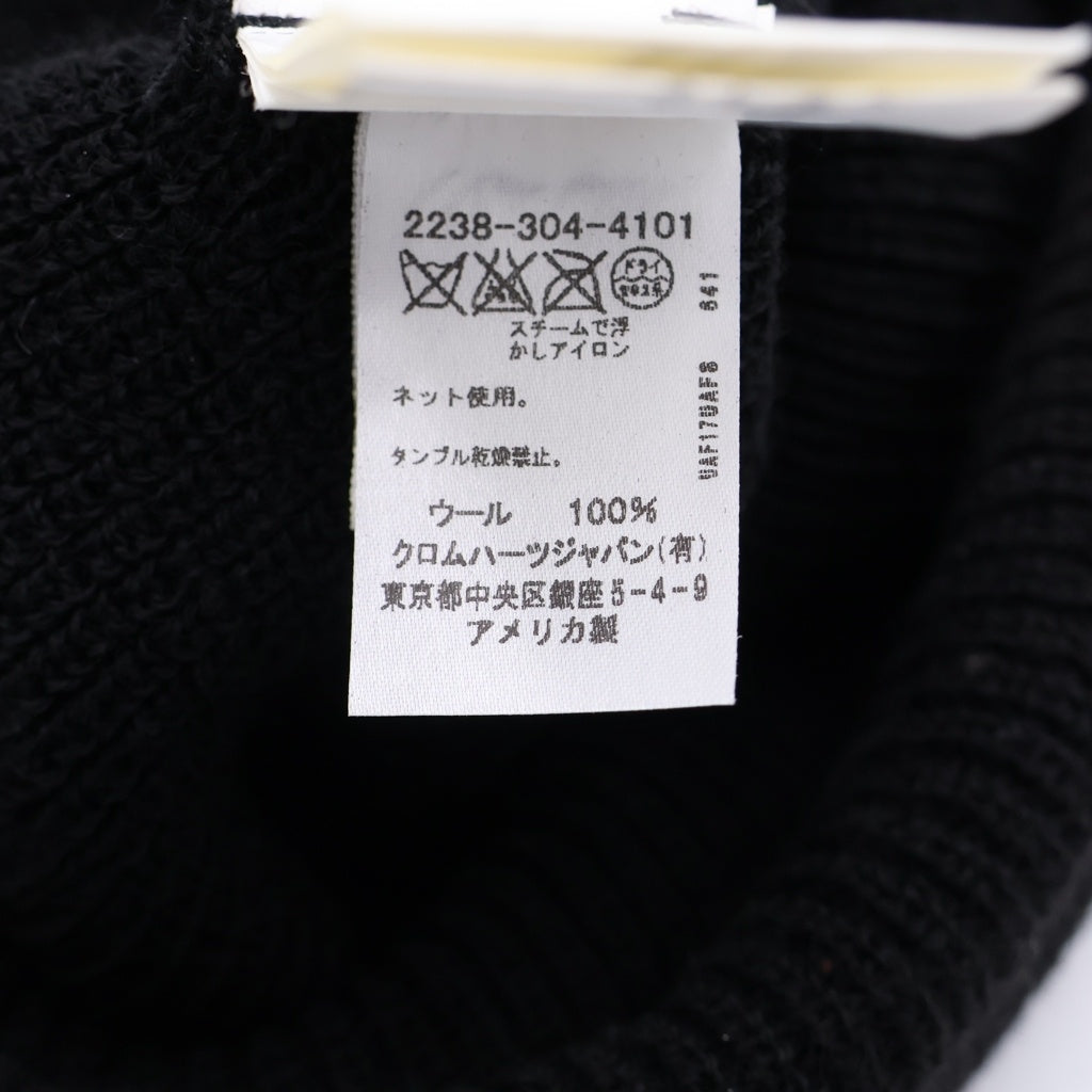 CHROME HEARTS(クロムハーツ) WOOL WATCH CAP CHプラス ホースシューニットキャップ ビーニー帽子 ブラック