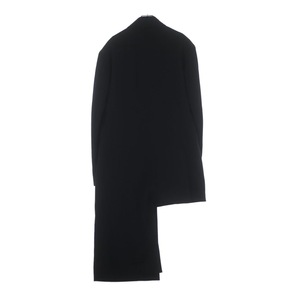 Yohji Yamamoto POUR HOMME(ヨウジヤマモト プールオム) 19AW アンバランスロングコート HC-J26-100 ブラック