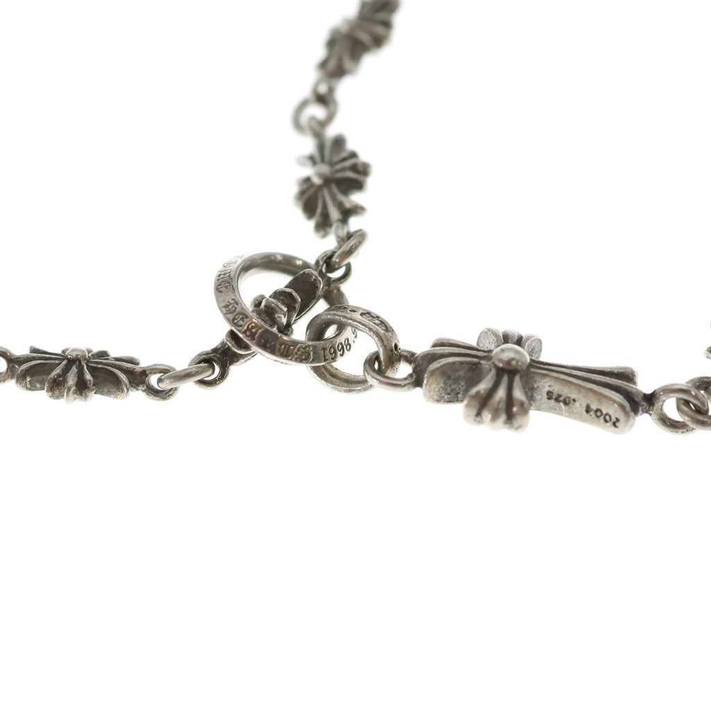 CHROME HEARTS(クロムハーツ) CHKE CHN TNYE W CH CRS タイニーE チョークチェーン ロザリオ ネックレス シルバー BCA226