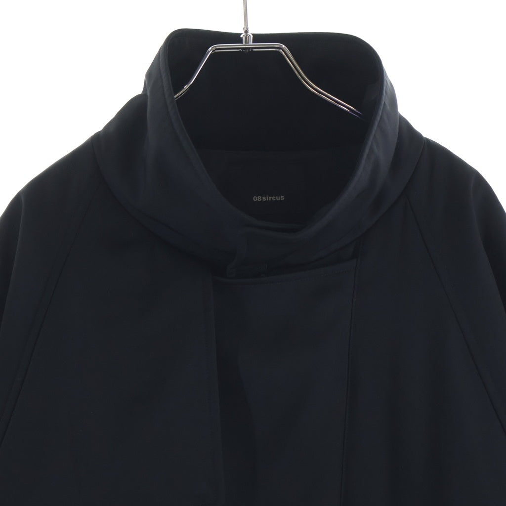 08sircus(ゼロエイトサーカス) Light twill padded detachable short blouson ライトツイル中綿デタッチャブルショートブルゾン ブラック S25AW-OT07