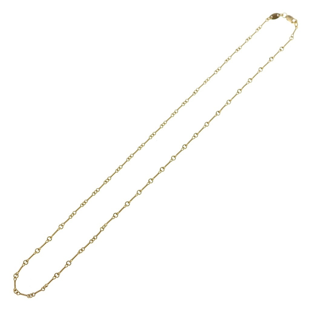 CHROME HEARTS(クロムハーツ) 22K NECKCHAIN T18 ツイストチェーンネックレス 18inch ゴールド BCA014