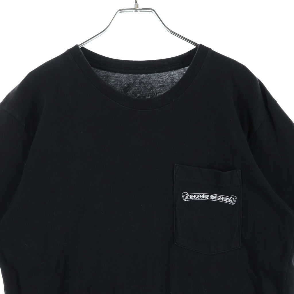 CHROME HEARTS(クロムハーツ) MLTCOL CEM CRS TEE マルチセメタリークロスプリント クルーネック半袖Tシャツ ショートスリーブカットソー ブラック