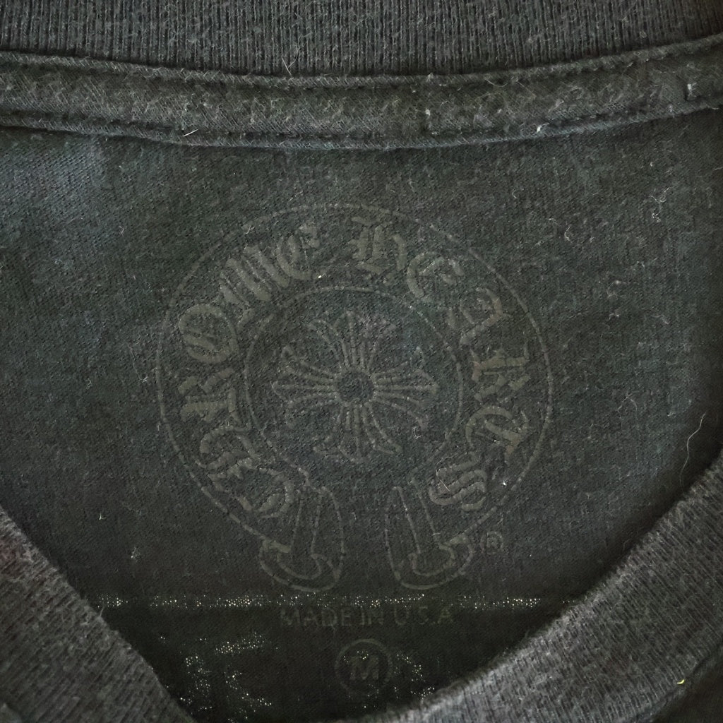 CHROME HEARTS(クロムハーツ) MLTCOL CEM CRS TEE マルチセメタリークロスプリント クルーネック半袖Tシャツ ショートスリーブカットソー ブラック