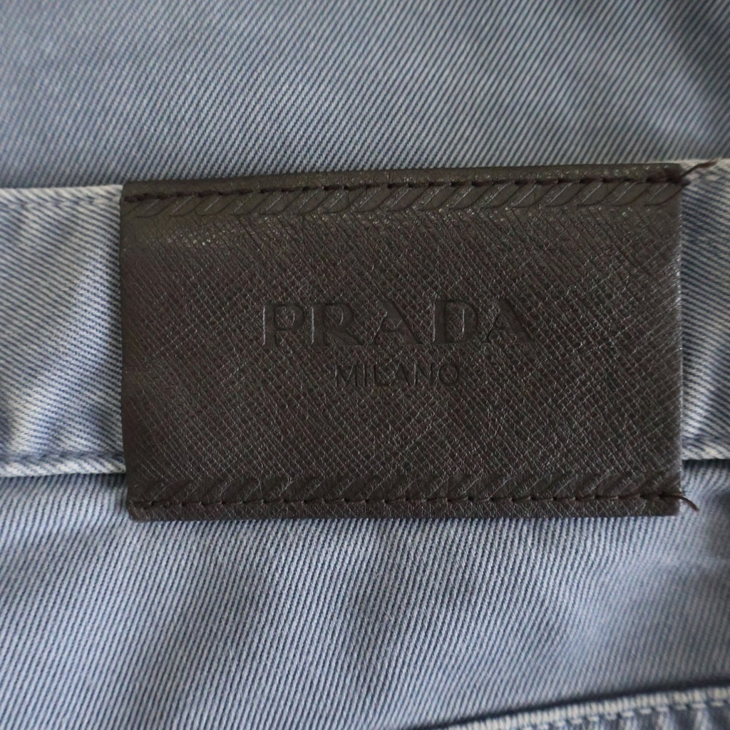 PRADA(プラダ) ストレート デニムパンツ グレー D101 2014 280 レディース