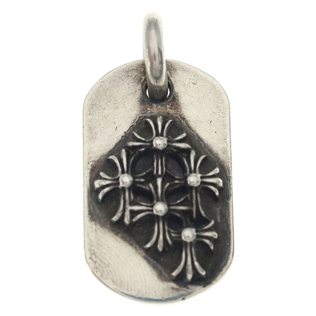 CHROME HEARTS(クロムハーツ) RAISED DOGTAG レイズドドッグタグ チャーム シルバーネックレストップ