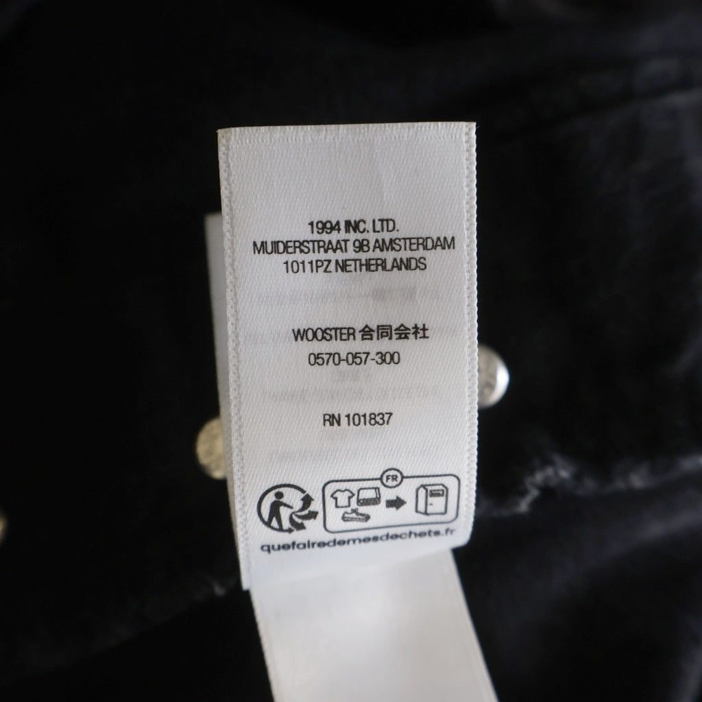 SUPREME(シュプリーム) 23AW Distressed Loose Fit Selvedge Jean スターロゴ刺繍 ディストレスド加工 ルーズフィット セルビッジ ジーンズ デニムパンツ ブラック
