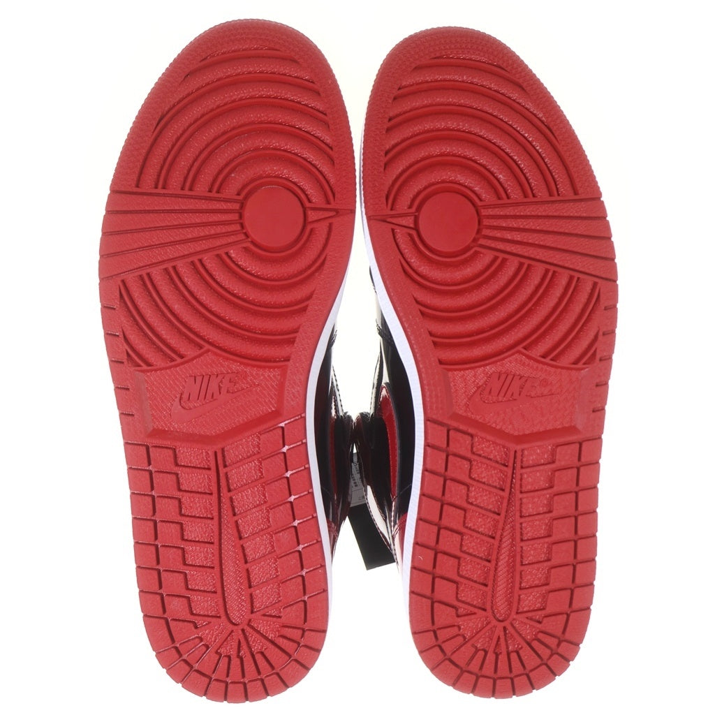 NIKE(ナイキ) AIR JORDAN 1 RETRO HIGH OG BRED PATENT 555088-063 エアジョーダン1 レトロ ブレッド パテント ハイカットスニーカー レッド/ブラック US12/30cm