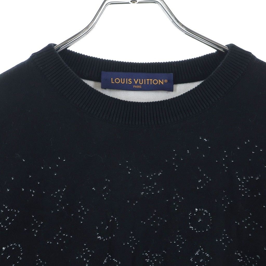 LOUIS VUITTON(ルイヴィトン) モノグラム グラディエント クルーネックニット セーター ブラック RM232Q USO HKN44W