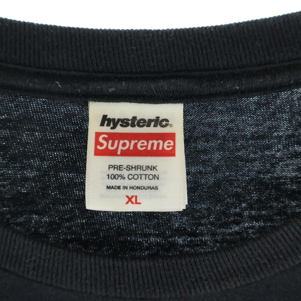 SUPREME(シュプリーム) 24AW ×HYSTERIC GLAMOUR Headcase Tee ヒステリックグラマー フロントプリントカットソー 半袖Tシャツ ブラック