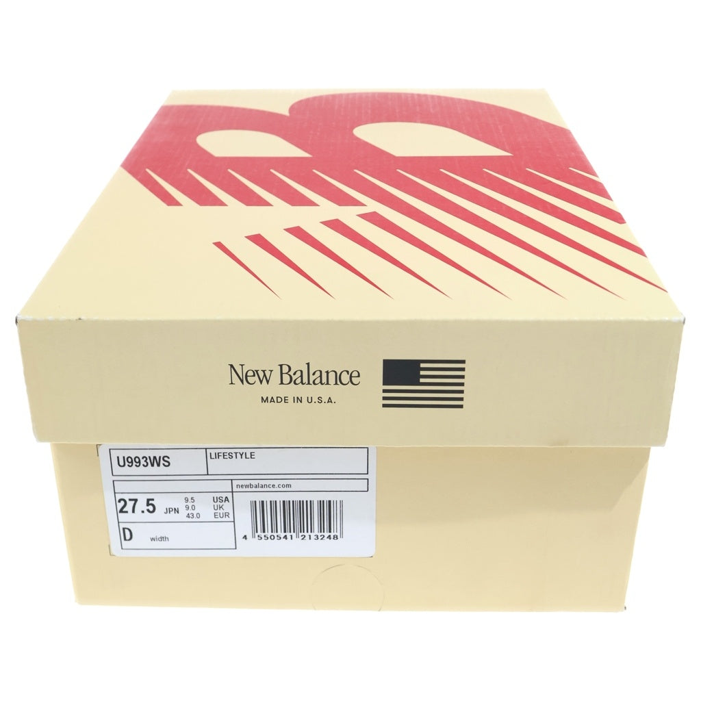 New Balance(ニューバランス) U993WS 993 Sea Salt ローカットスニーカーシューズ アイボリー US9.5/27.5cm