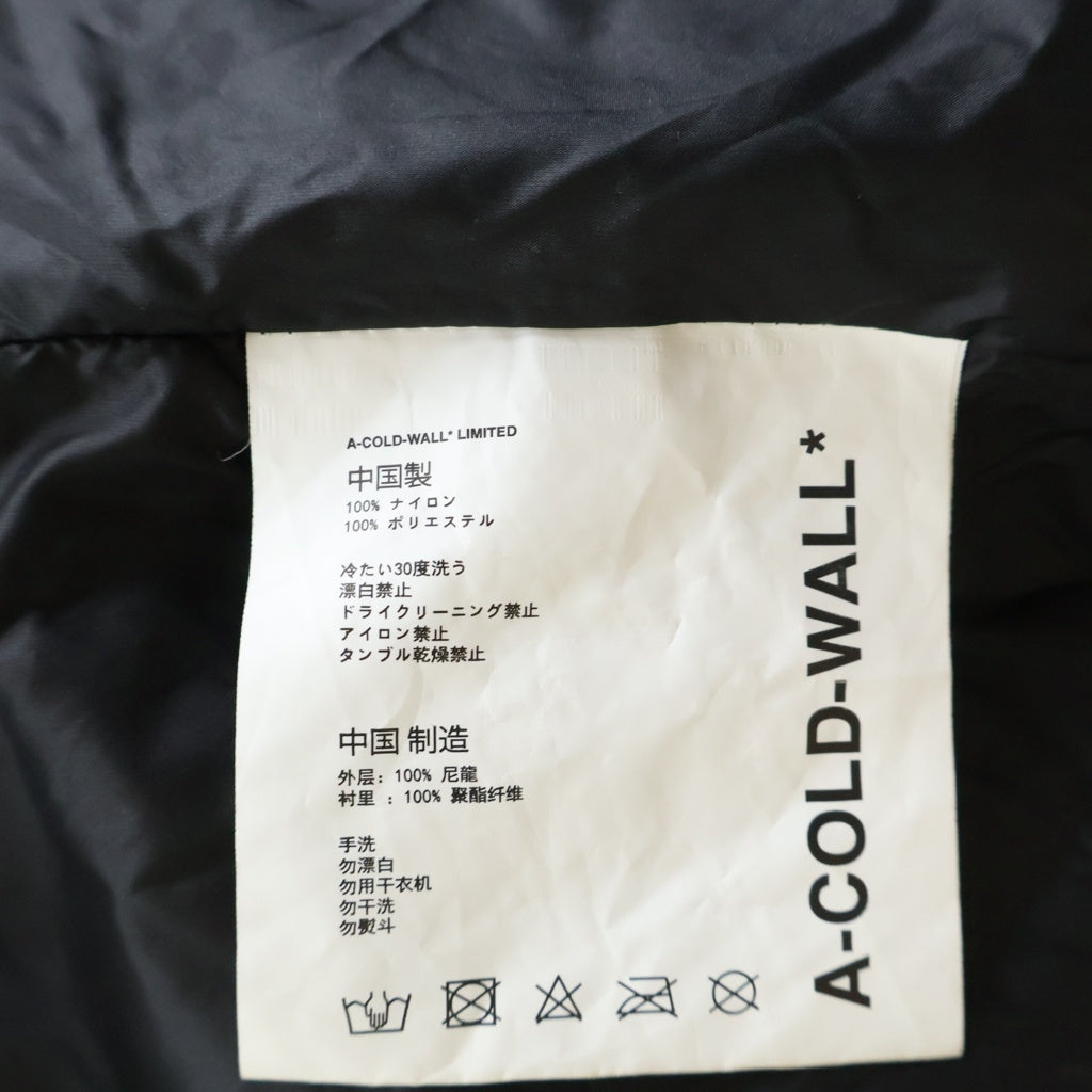 A-COLD-WALL(アコールドウォール) フロントロゴチャーム付きナイロンシャツ 長袖シャツ グレー レディース