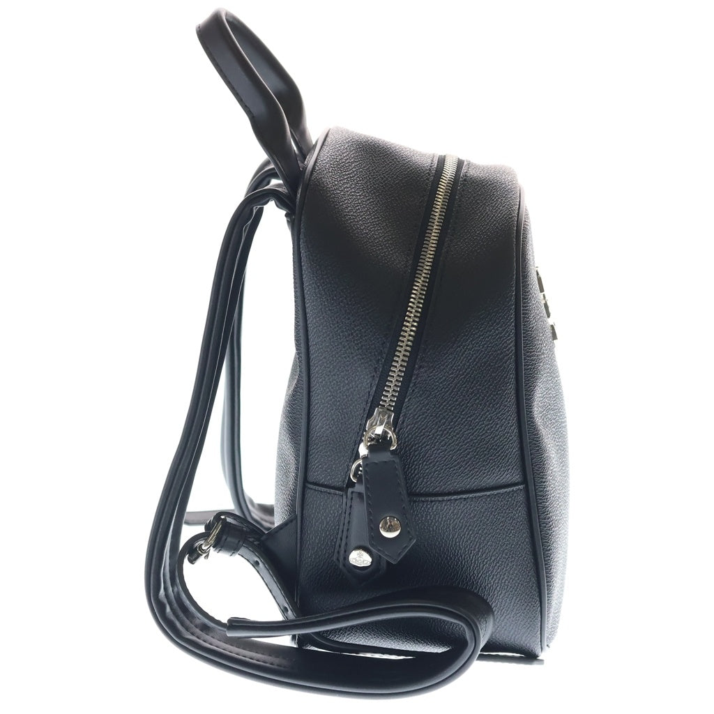 Vivienne Westwood(ヴィヴィアンウエストウッド) ANNIE MINI BACKPACK フロントロゴ付きリュックサック バッグ ブラック レディース