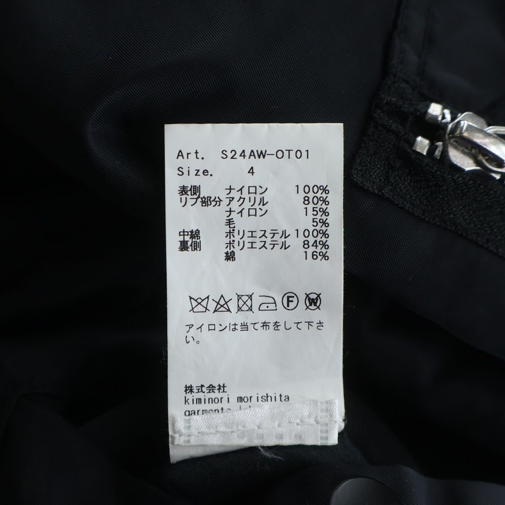 08sircus(ゼロエイトサーカス) MA-1 REVERSIBLE JACKET リバーシブルジャケット ブラック S24AW-OT01