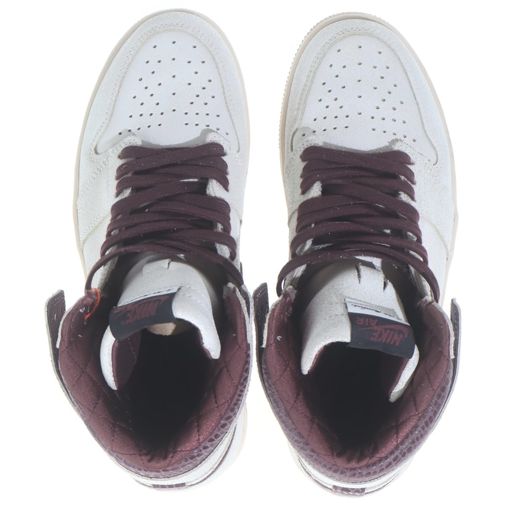 NIKE(ナイキ) ×A MA MANIERE AIR JORDAN 1 DO7097-100 アママニエール エアジョーダン1 レトロ ハイカットスニーカー US9.5/27.5cm ホワイト/ブラウン